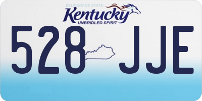 KY license plate 528JJE