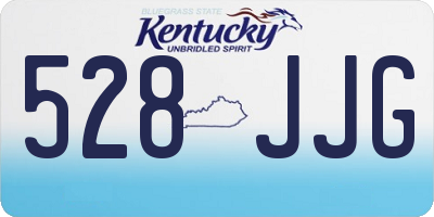 KY license plate 528JJG