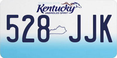KY license plate 528JJK