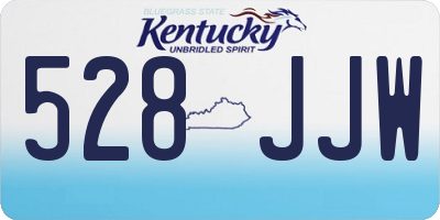 KY license plate 528JJW