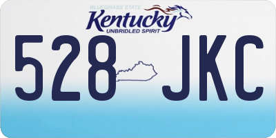 KY license plate 528JKC