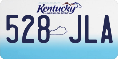 KY license plate 528JLA