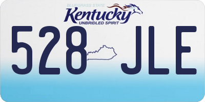 KY license plate 528JLE