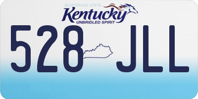 KY license plate 528JLL