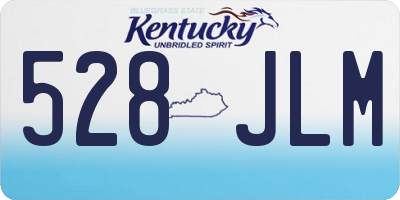 KY license plate 528JLM