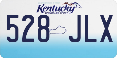 KY license plate 528JLX