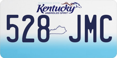 KY license plate 528JMC