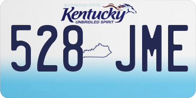 KY license plate 528JME