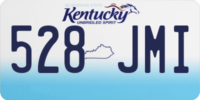 KY license plate 528JMI