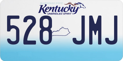 KY license plate 528JMJ