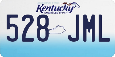 KY license plate 528JML