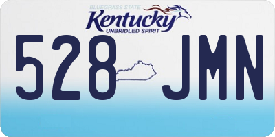 KY license plate 528JMN