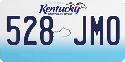 KY license plate 528JMO