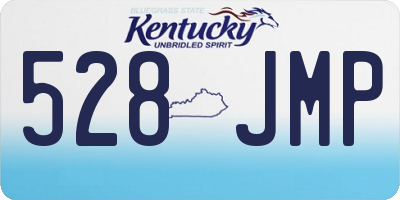 KY license plate 528JMP