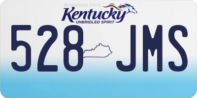 KY license plate 528JMS