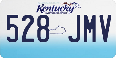 KY license plate 528JMV