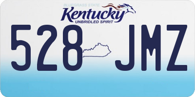 KY license plate 528JMZ