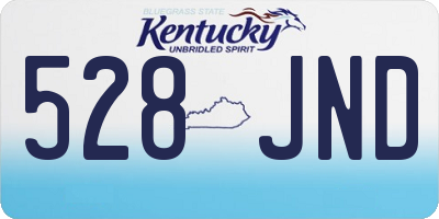 KY license plate 528JND