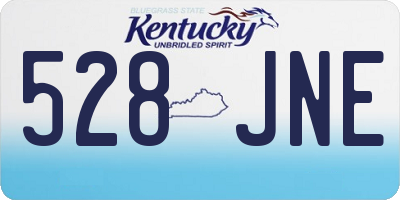 KY license plate 528JNE