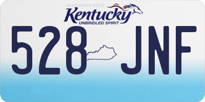 KY license plate 528JNF