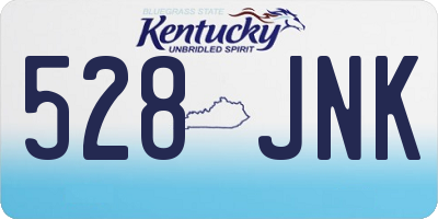 KY license plate 528JNK