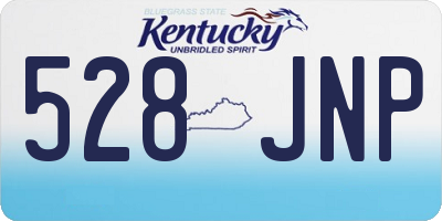 KY license plate 528JNP