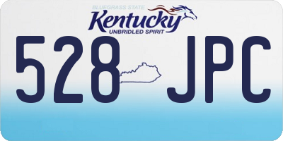 KY license plate 528JPC