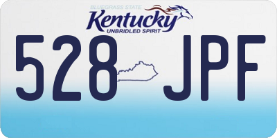 KY license plate 528JPF