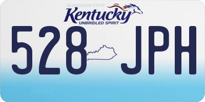 KY license plate 528JPH