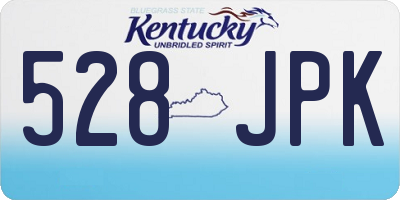 KY license plate 528JPK