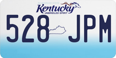 KY license plate 528JPM