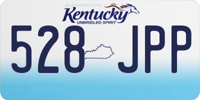 KY license plate 528JPP