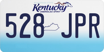 KY license plate 528JPR