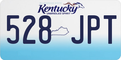 KY license plate 528JPT