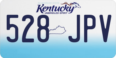 KY license plate 528JPV