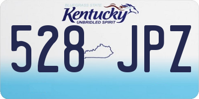 KY license plate 528JPZ