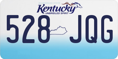 KY license plate 528JQG