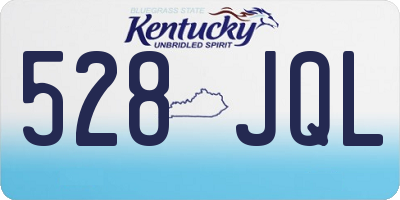 KY license plate 528JQL