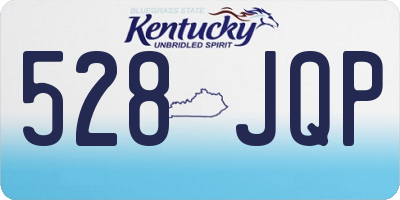 KY license plate 528JQP