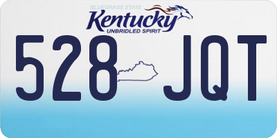 KY license plate 528JQT