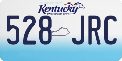 KY license plate 528JRC