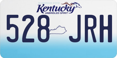 KY license plate 528JRH