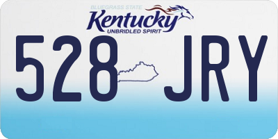 KY license plate 528JRY