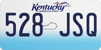 KY license plate 528JSQ