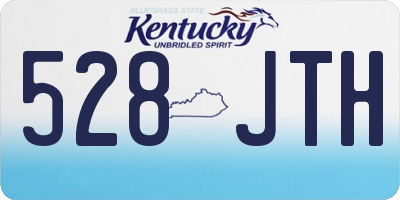 KY license plate 528JTH
