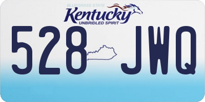KY license plate 528JWQ