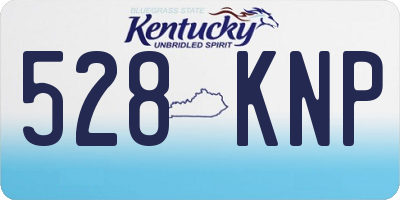 KY license plate 528KNP