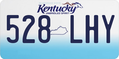 KY license plate 528LHY