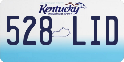 KY license plate 528LID
