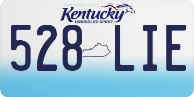 KY license plate 528LIE